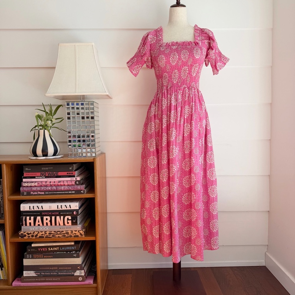 Mille Cate Dress Pink Daisy Print size XS Resort Dress